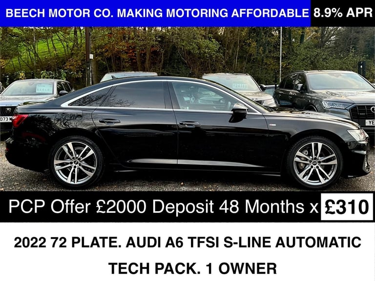 2022 Audi A6 Saloon 2.0 TFSI 40 S line S Tronic Euro 6 (s/s) 4dr SALOON Petrol Automatic