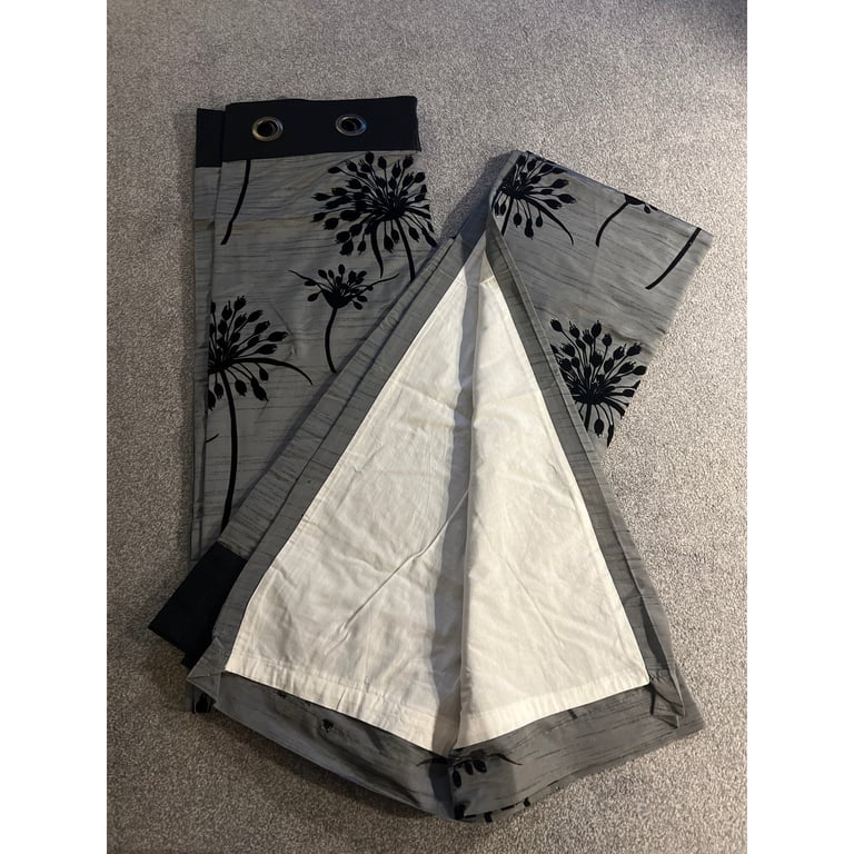 Next Fully Lined Curtains - 168cm x 229cm Drop 