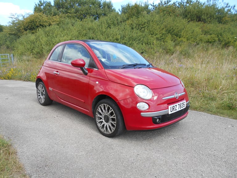 FIAT 500 POPULAR CONVERTIBLE RED 2010 PRIVATE REG INCLUDED £35 TAX BARGAIN £2295 *LOOK* PX/DELIVERY