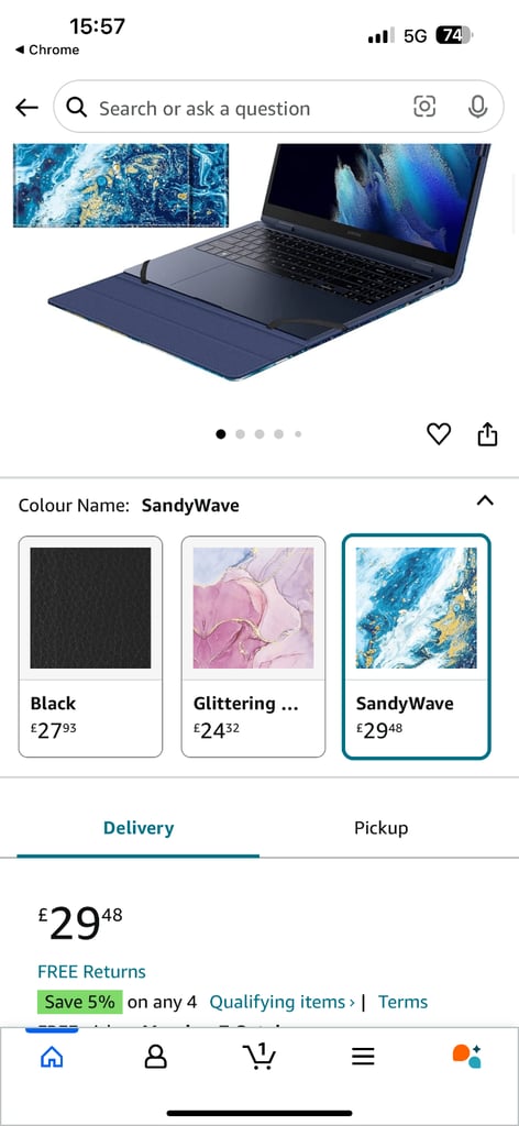 Samsung galaxy book case brand new