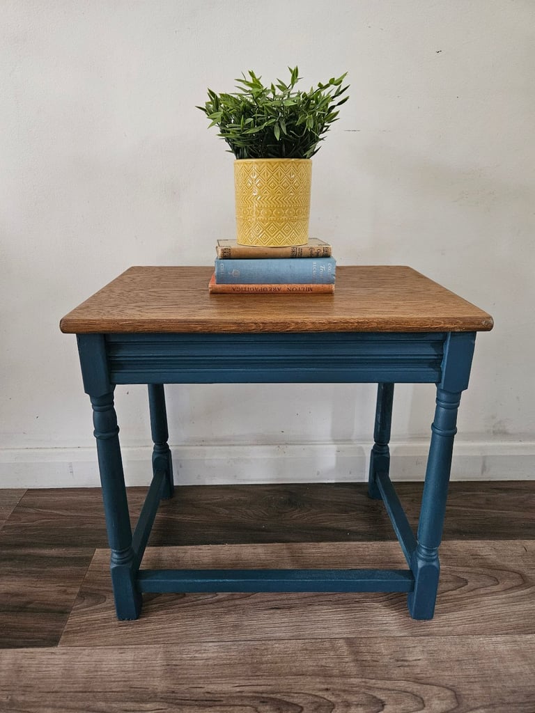 image for Solid wood side table by Vintage Revival