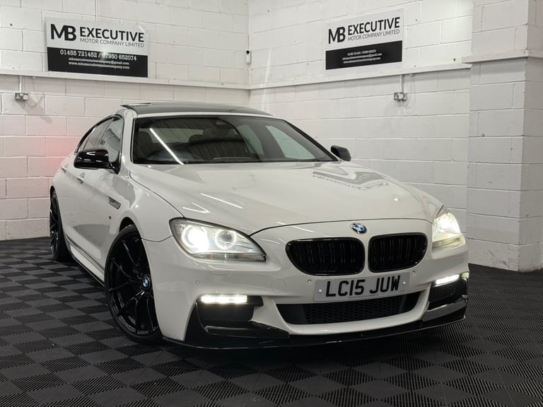2015 15 BMW 640D M SPORT GRAN COUPE AUTOMATIC 3.0 DIESEL 313BHP WHITE 