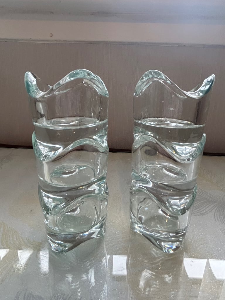 Glass Tealight Holders x 6