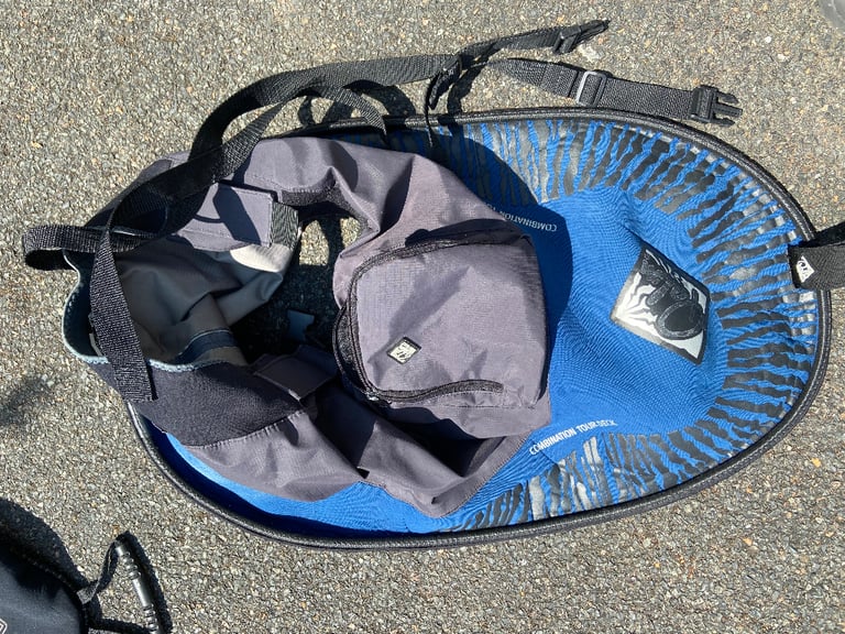 Palm Combination sea kayak deck with front storage pouch. Very good condition