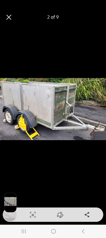 8 by 4 double axle car 5trailer 
