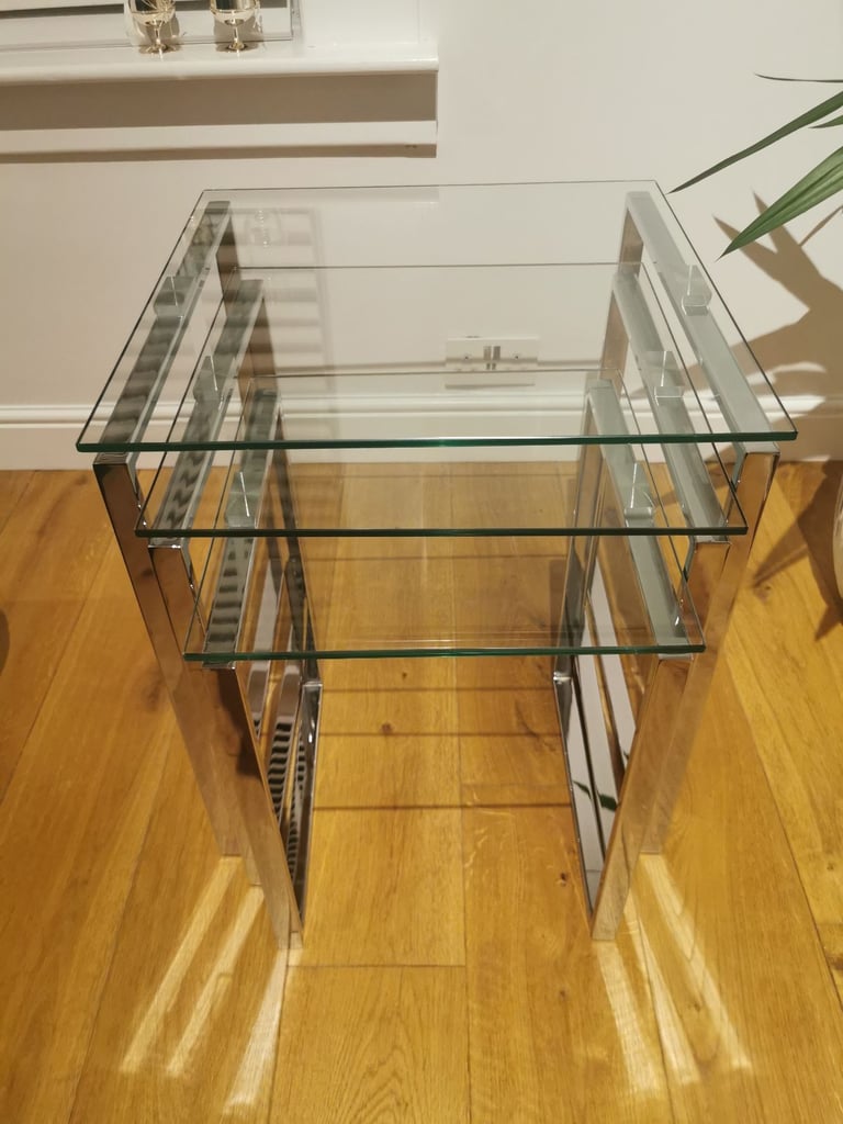 image for Glass table trio