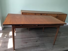 Mid-century Vintage Teak Danish GPlan extending dining table.