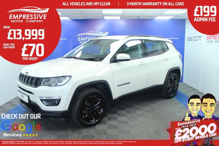 image for 2021 71 JEEP COMPASS 1.4T MULTIAIRII GPF NIGHT EAGLE SUV 5DR PETROL MANUAL EURO 