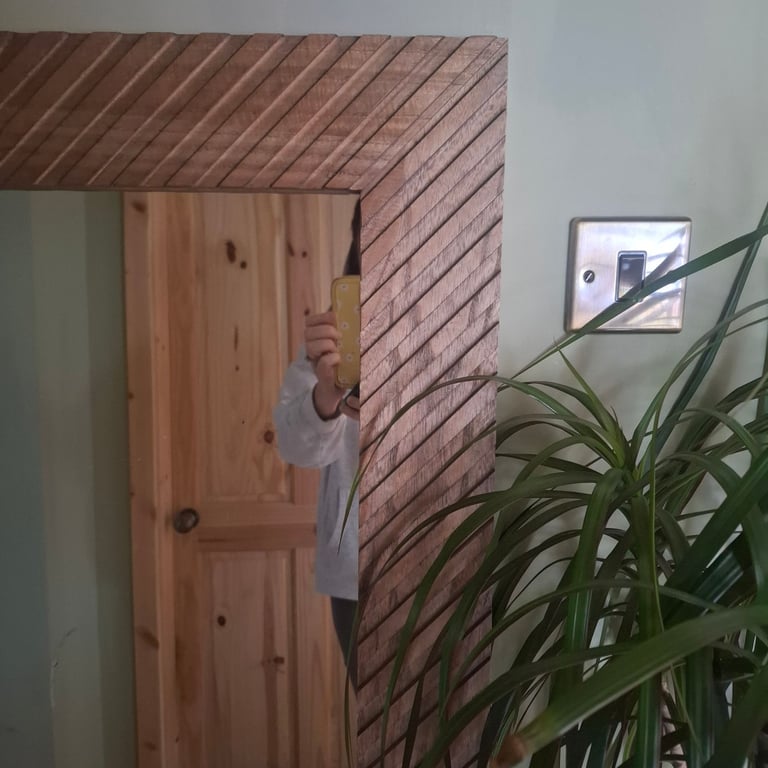 Large wooden Mirror *SOLD *