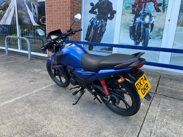 HONDA CB125F, 2025, MATURE OWNER, FACTORY WARRANTY, 2K MILES, MINT!