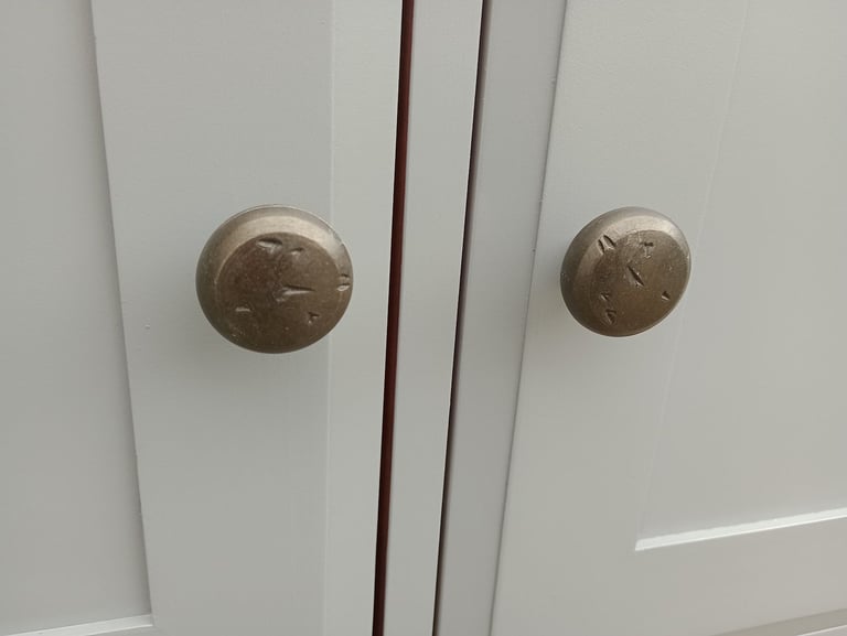 Oak Sideboard Cupboard Drawer Hamilton Grey Large Refurbished 