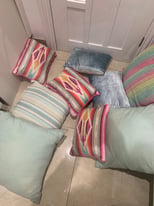 Blue & pink multicoloured pillow set M&S x9 set 