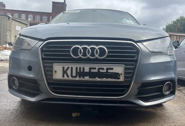Audi A1 8X Complete Front Bumper with Grill in Blue LX5X