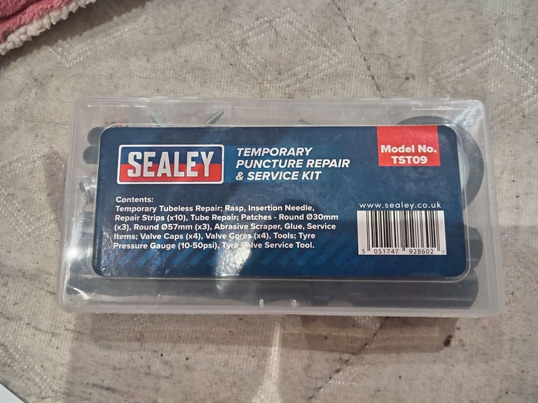 image for Brand new (sealy) Temporary puncture repair & service kit