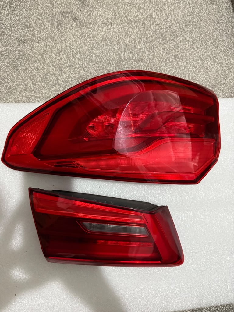 BMW 5 Series G30 520d Rear Tail Lights – Inner & Outer Set (2018, Right side, Genuine BMW Parts)