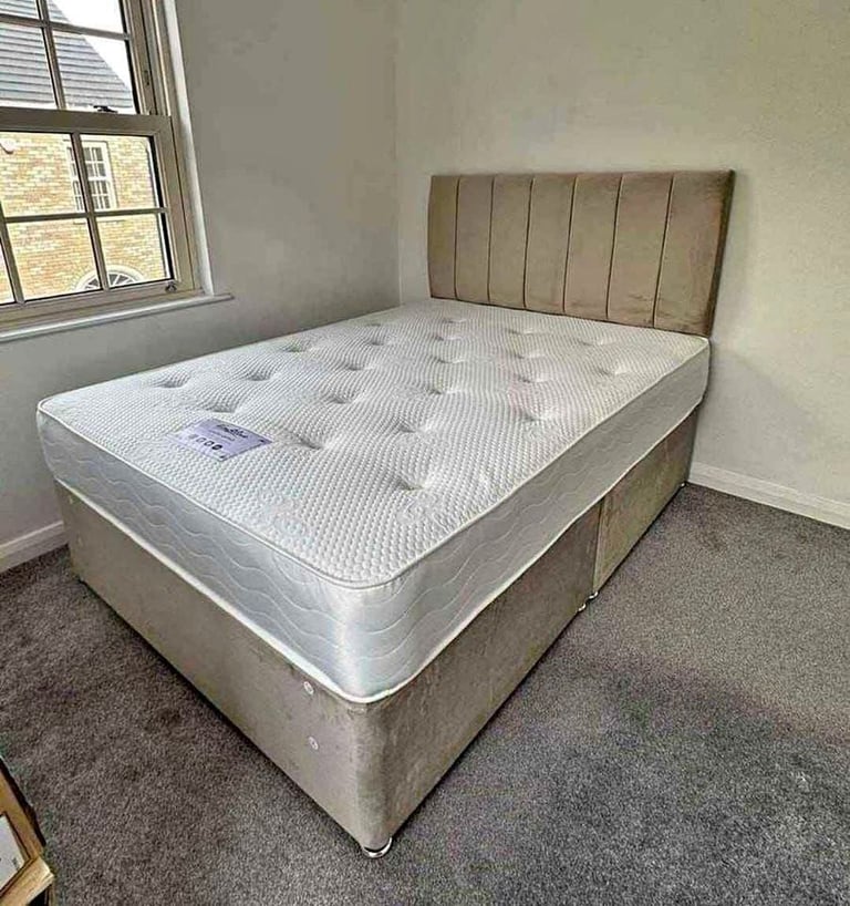Divan Double (Single / King Size) Bed+Mattress CLEARANCE SALE ON BRAND NEW BEDS WITH MATTRESSES