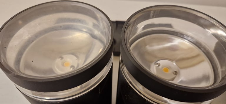 Charcoal Grey Up Down Wall Light With Fixed LED To Illuminate Entrances