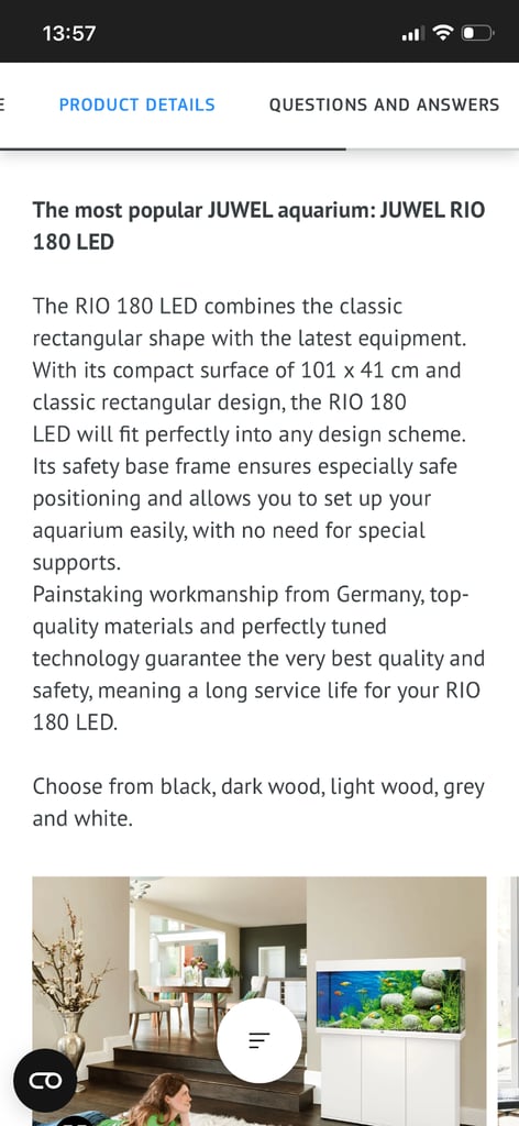 Jewel Rio 180 tank and cabinet and all accessories 