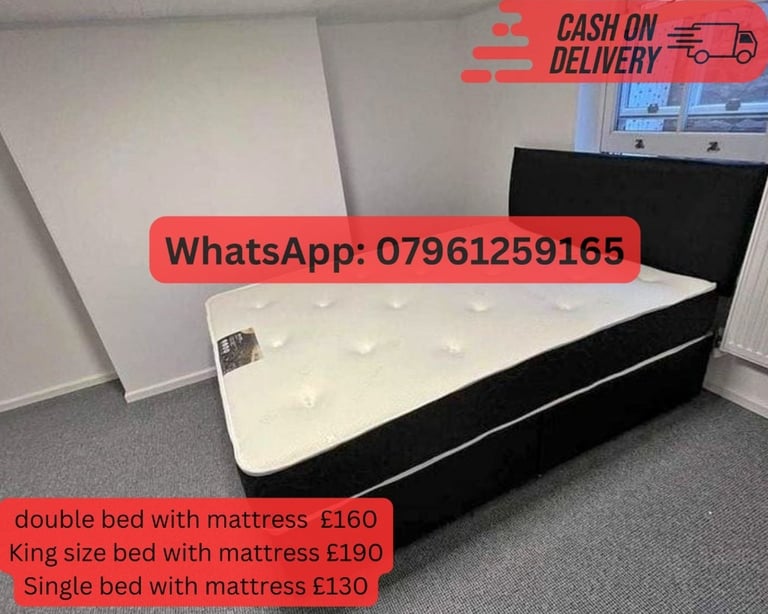 Double BedDouble Bedframe With MattressDouble Bed With Drawers