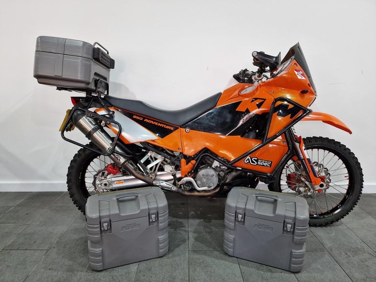 image for 2005 KTM 950 Adventure Rally SM Pro Wheels, Excel Rims, Low Screen, Gobi Luggage