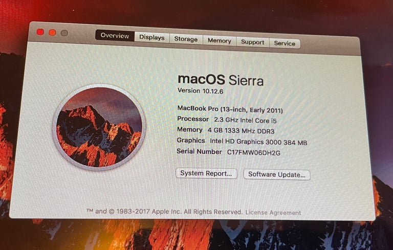 MacBook Pro i5 processor 