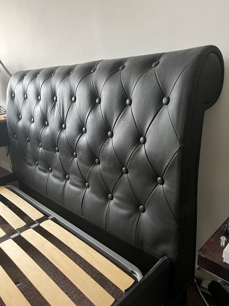 image for Leather Double Bed