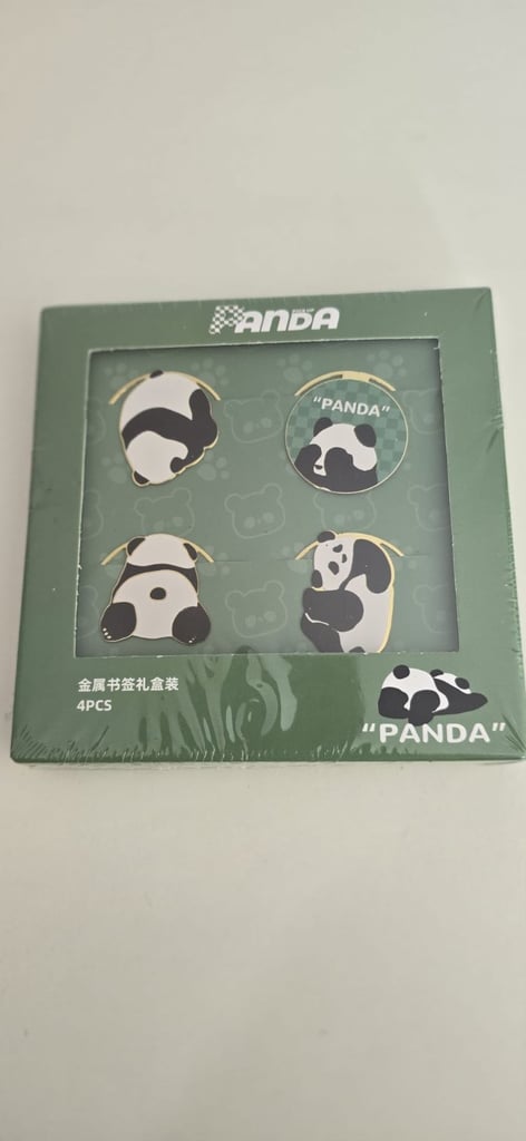 Chinese Metal Book Marks with panda Design