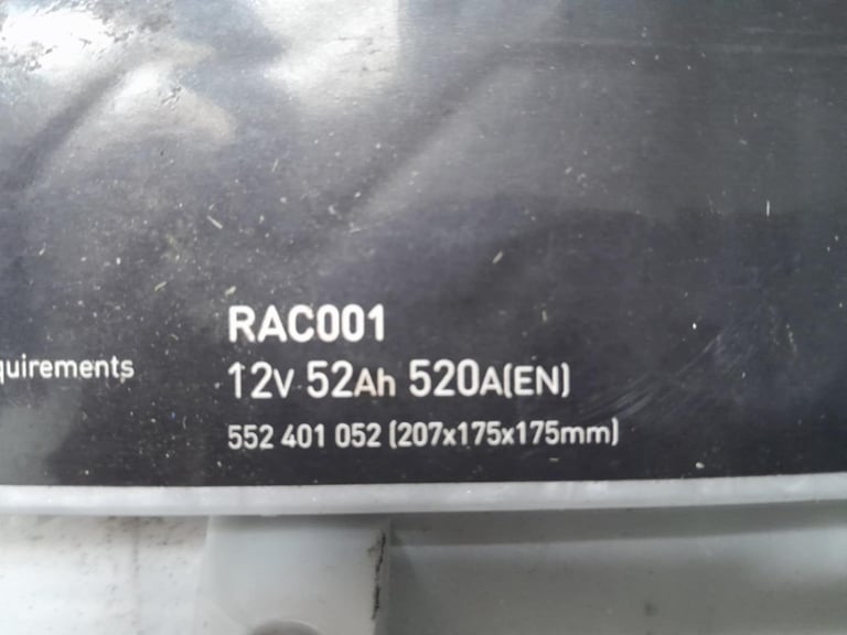 charged car battery