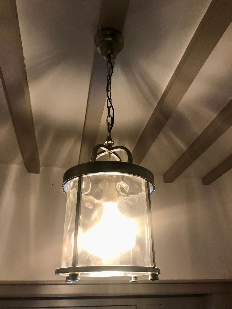 Stylish ribbed Pendant Ceiling Light, John Lewis, RRP £199
