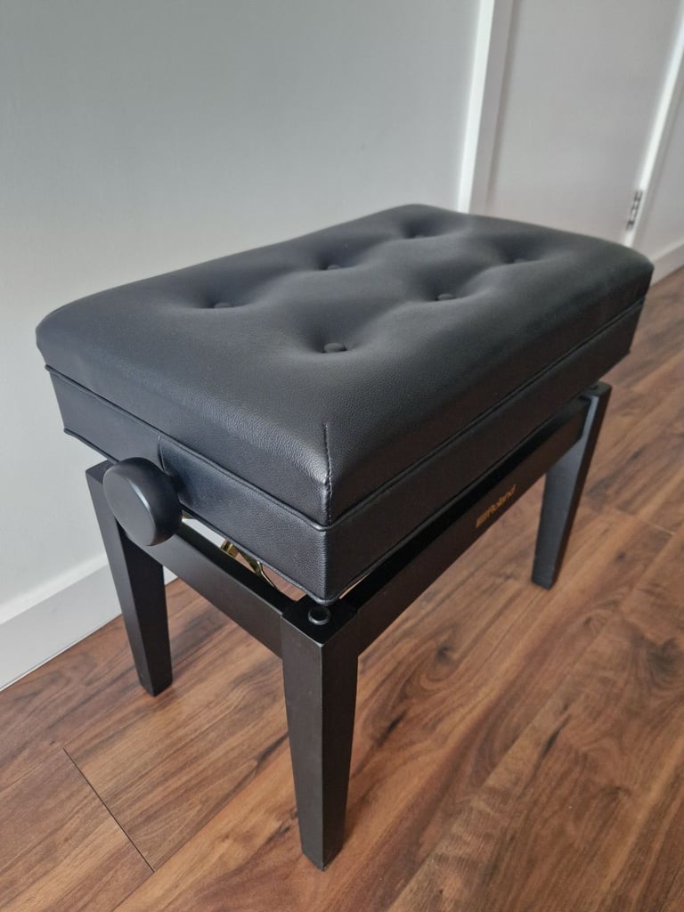 Roland FP-30 piano keyboard with a stand, Roland bench, pedal, professional headphones, cover, books