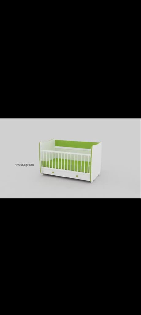 Baby bed or desk convertible 
