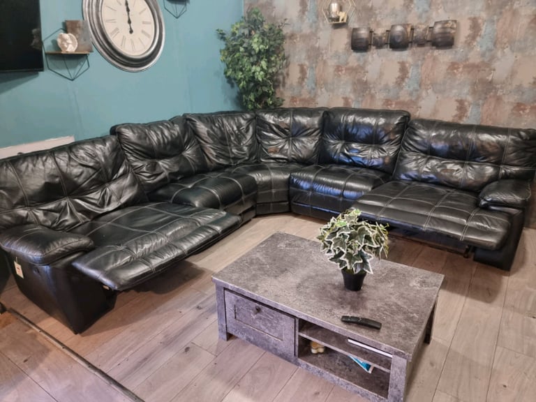 Gumtree leather sales corner sofa