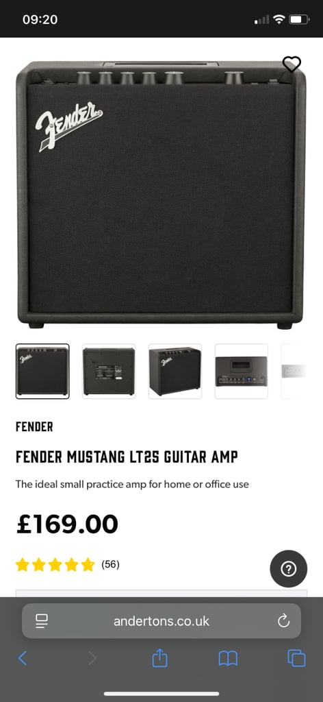 Fender LT25 guitar modelling amp 
