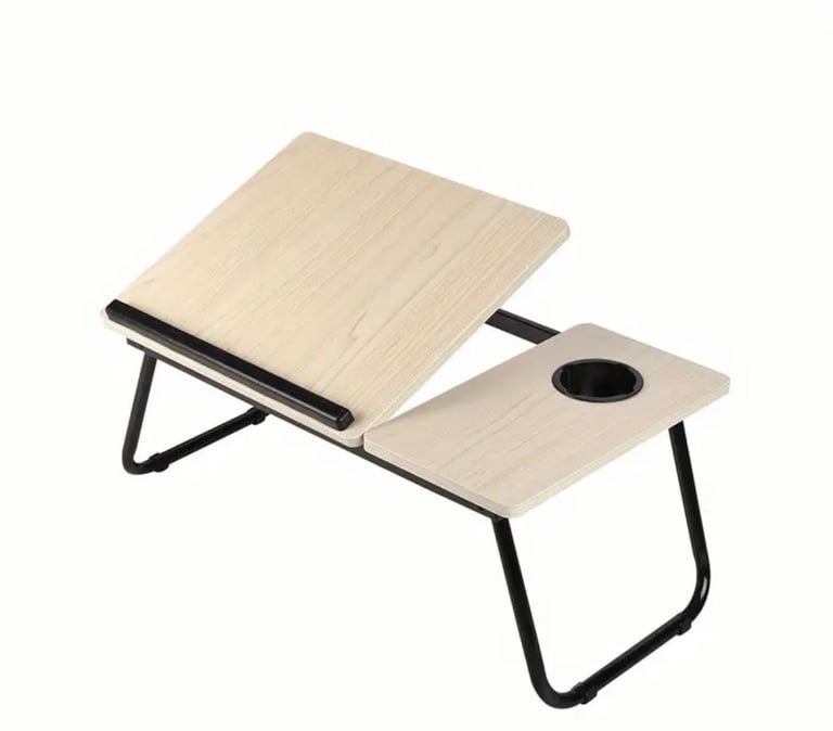 image for Versatile Folding Laptop Desk With Cup Holder 