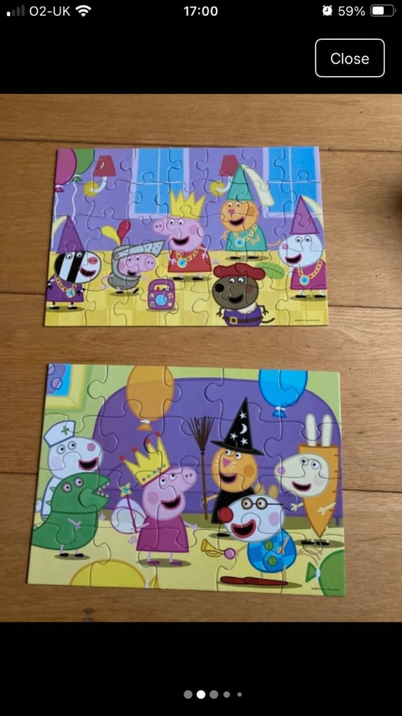 Peppa Pig Puzzle  2 Images in one Box