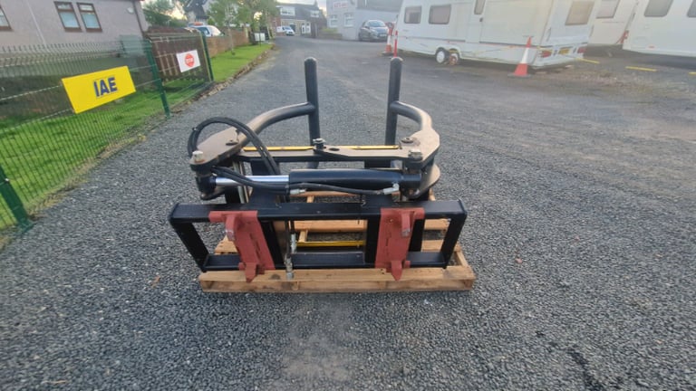 Tractor front loader hydraulic flexigrip bale lifter stacker trima 