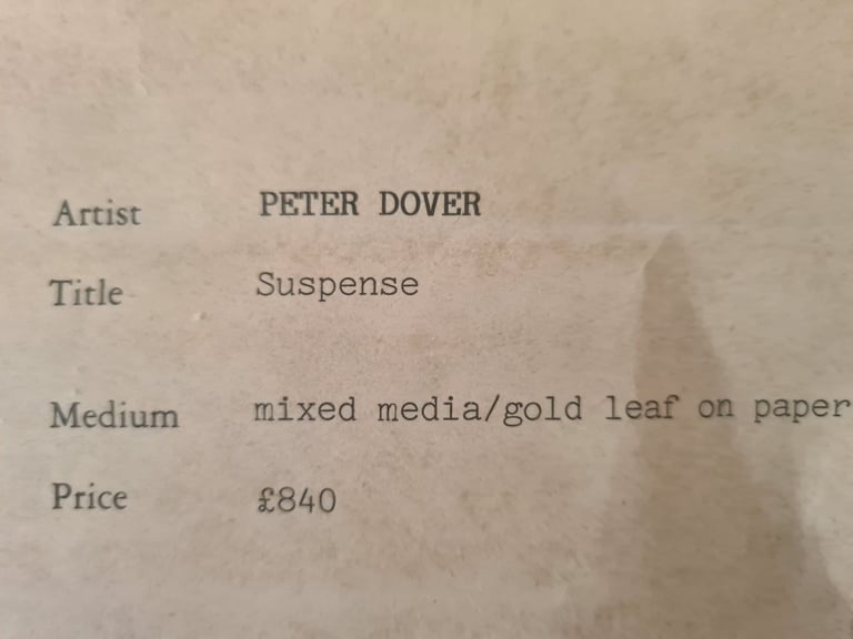'Original' Peter Dover painting (Framed)