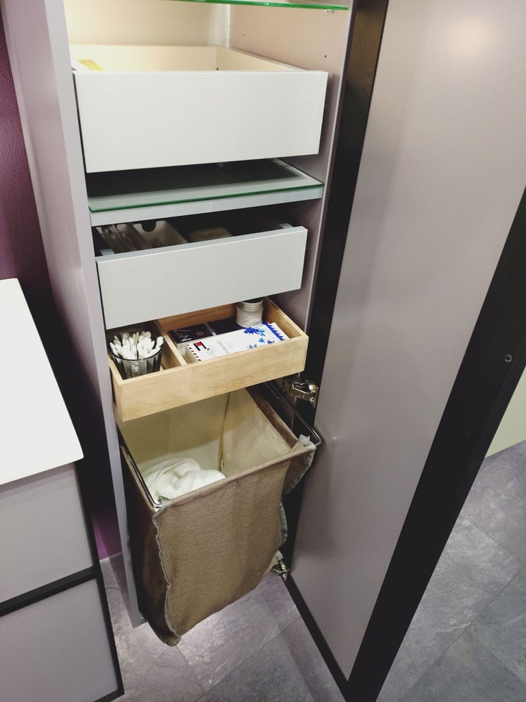 Dansani Luna 80cm Vanity Set Black Framed/Mauve Manufacturers display rrp £7468