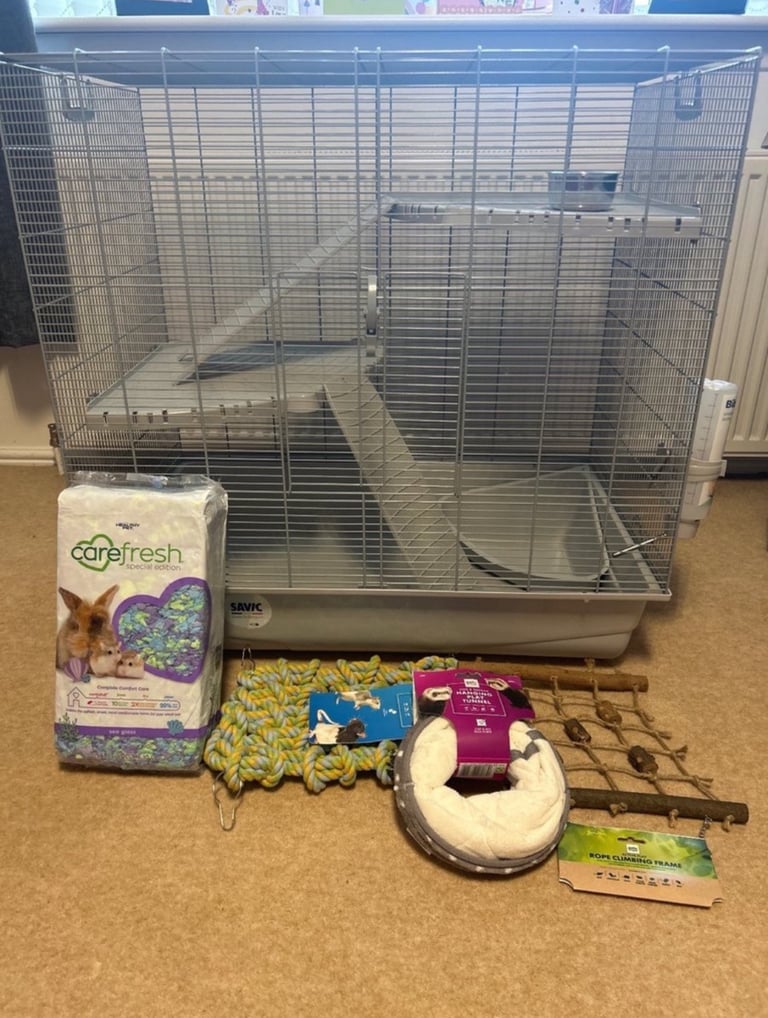 Rat cage with extras 