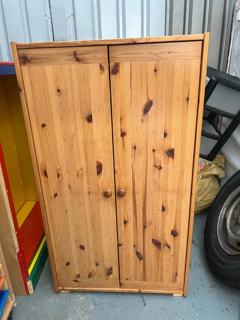 Solid Pine Storage Cabinet / Cupboard with Shelves