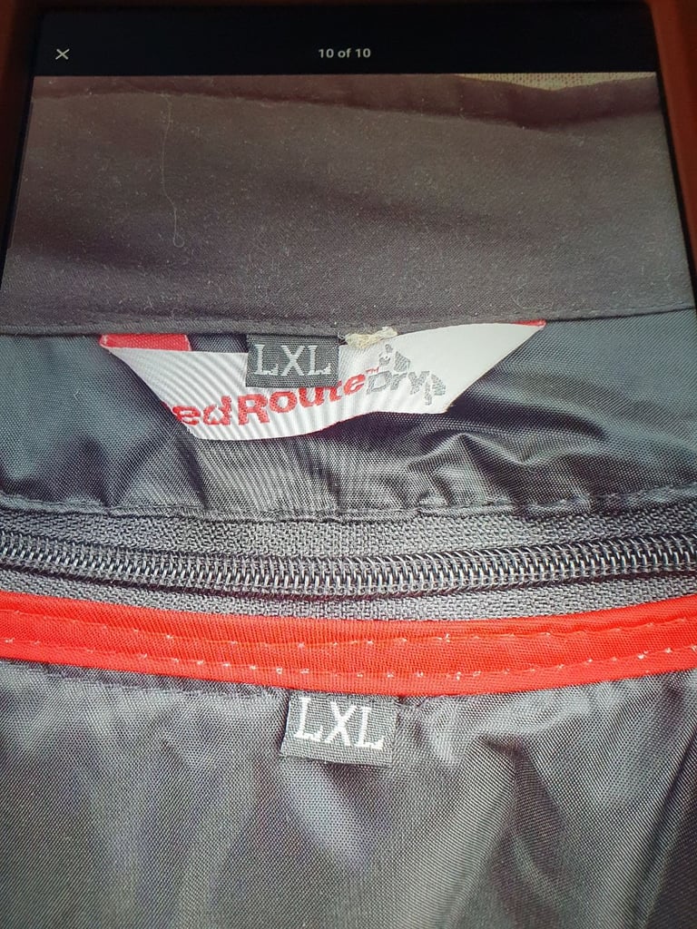 Red route ladies  LXL motorcycle jacket