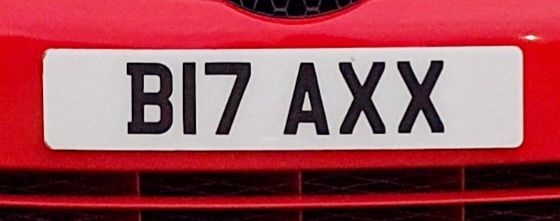 Private Cherished Number Plate For Sale – B17 AXX