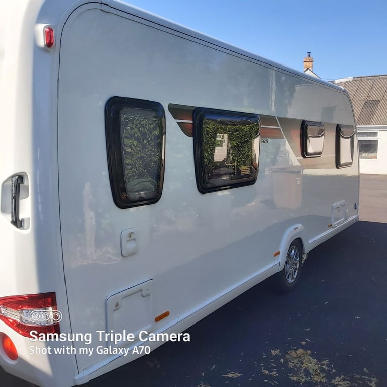 Sterling Elite Four Berth Caravan 2017  With Awning and Winter Cover . Ready to Go.
