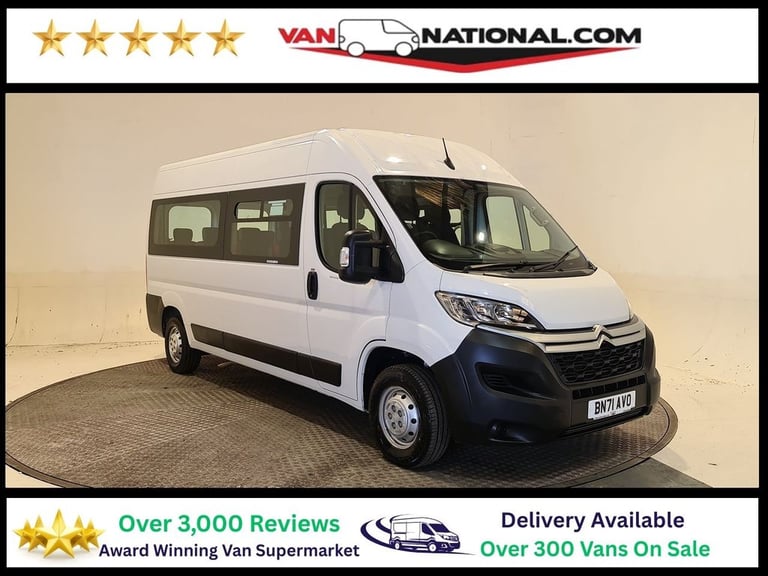 CITROEN RELAY 2.2 BLUEHDI ENTERPRISE L3 H2 104 BHP LWB 15 SEATS MINIBUS