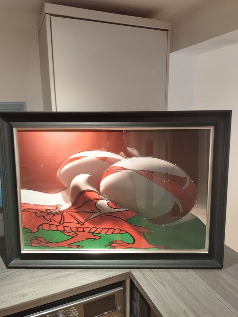 image for Wales Flag + Rugby Ball