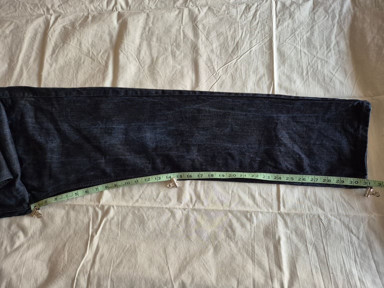 Mens Burton Black Stretch Straight Jeans - Waist 34-Leg31 inch.