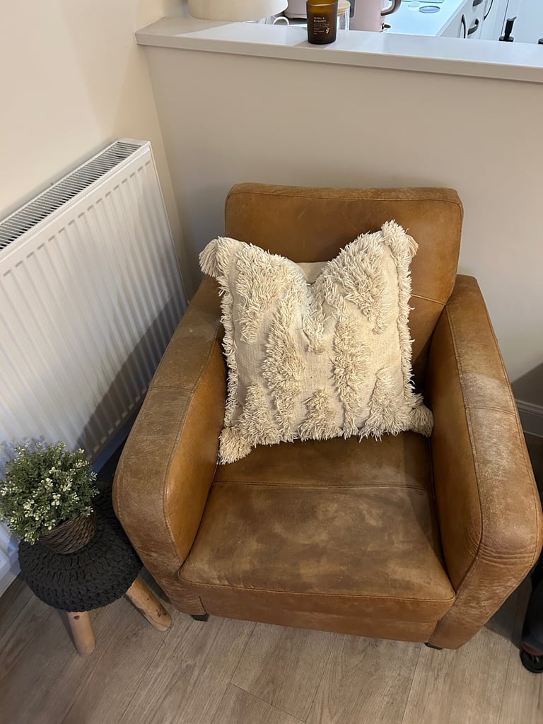 Barker and Stonehouse Brown Leather Chair