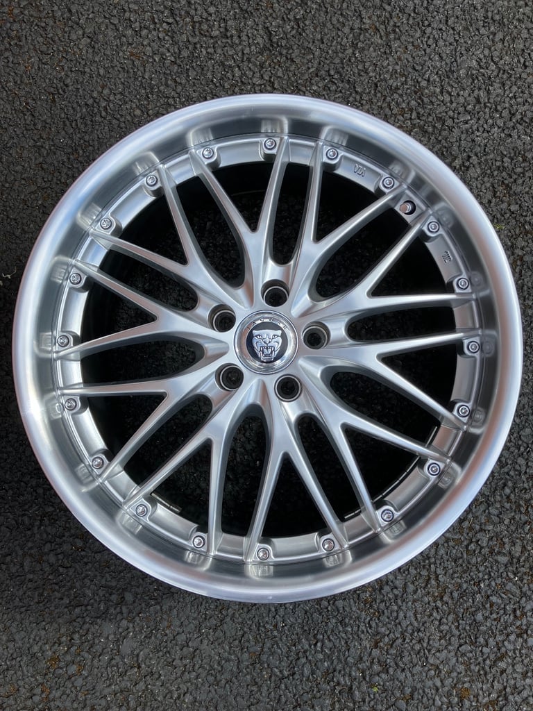 19 Inch Jaguar Alloy Wheels XJ XJR XJ8 X350 X358 X100 X150 Polished Split Rim Alloys 5x108 PCD 