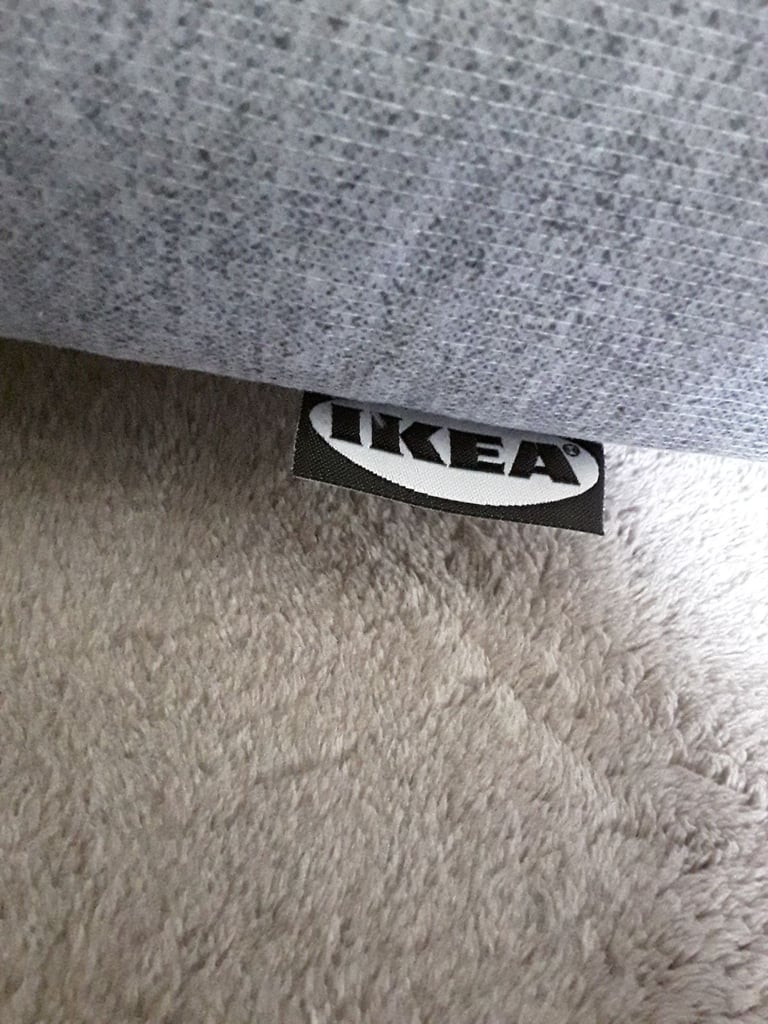 ÅGOTNES IKEA, Foam mattress, firm/light blue/grey.