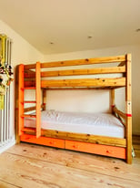 RESERVED - Danish Flexa Bunk Bed Clasic in solid pine - pick up in E11